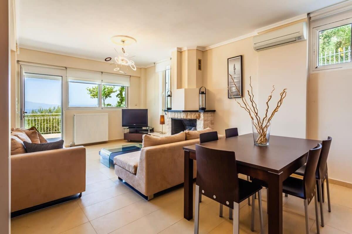 Aigli Fully Equipped Getaway - Seaview Lux Retreat Villa กาลามาตา ภายนอก รูปภาพ