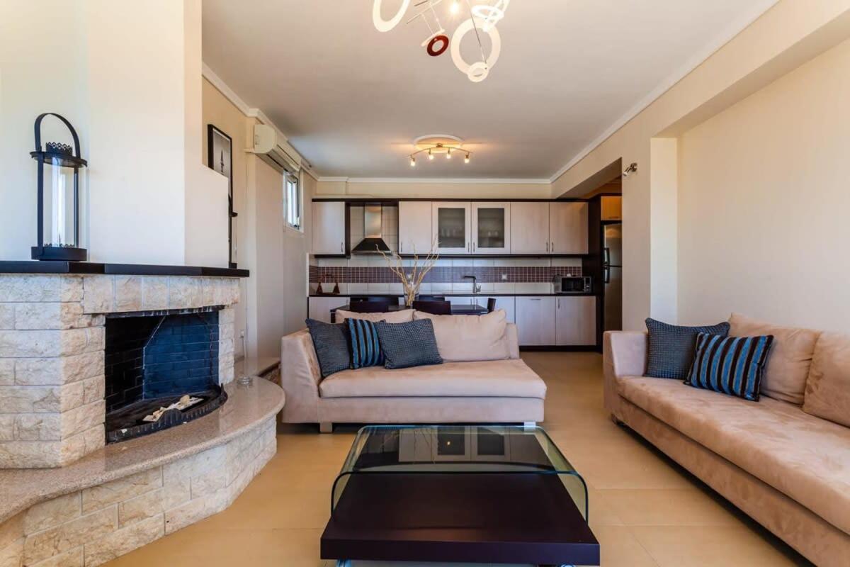 Aigli Fully Equipped Getaway - Seaview Lux Retreat Villa กาลามาตา ภายนอก รูปภาพ